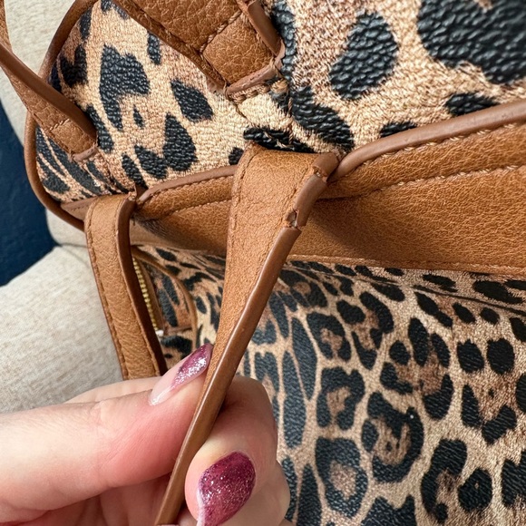 Leopard Print Mini Backpack - Picture 5 of 13